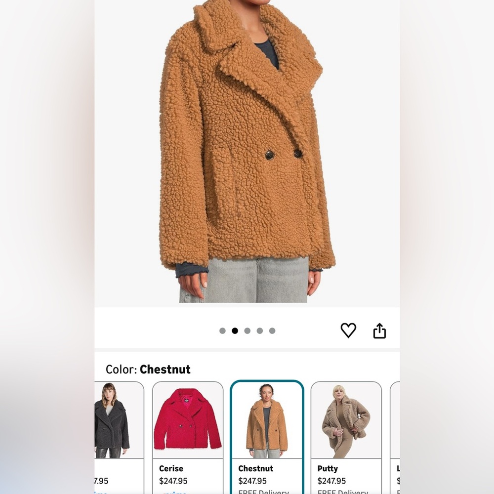 UGG Tan Sherpa Jacket NWOT - Picture 5 of 5